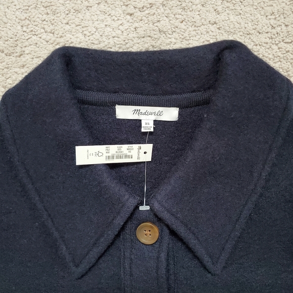 Madewell Boiled Wool Bridgman Sweater-Jacket - Picture 4 of 8